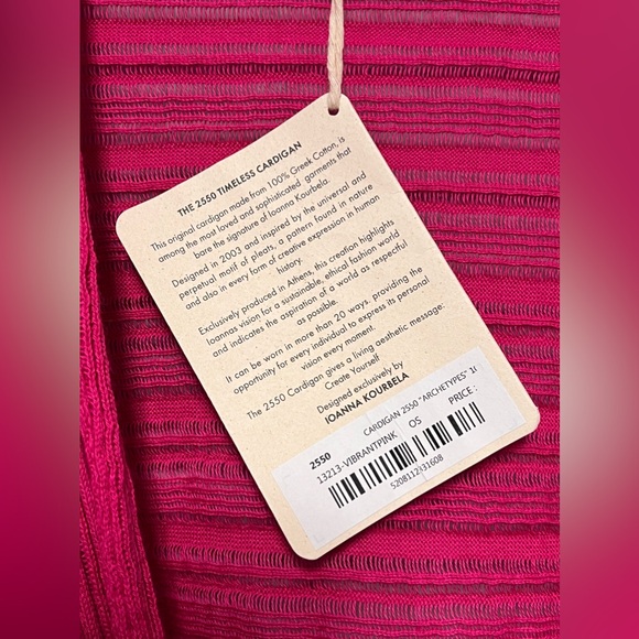NWT Unique GREECE Multi Use COTTON Designer CARDIGAN - Picture 10 of 13